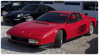 Ferrari Testarossa rød fra 1985